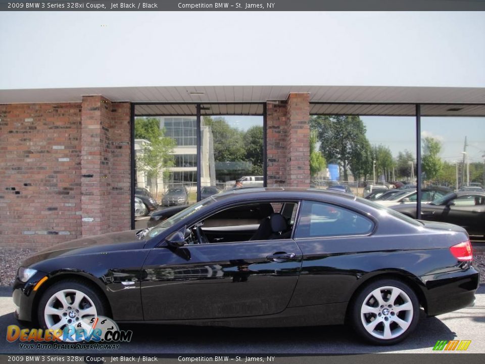 2009 BMW 3 Series 328xi Coupe Jet Black / Black Photo #3