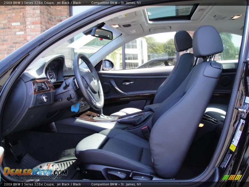 2009 BMW 3 Series 328xi Coupe Jet Black / Black Photo #10