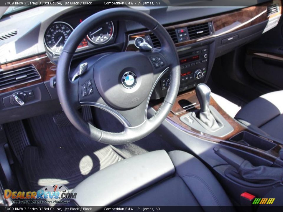 2009 BMW 3 Series 328xi Coupe Jet Black / Black Photo #11