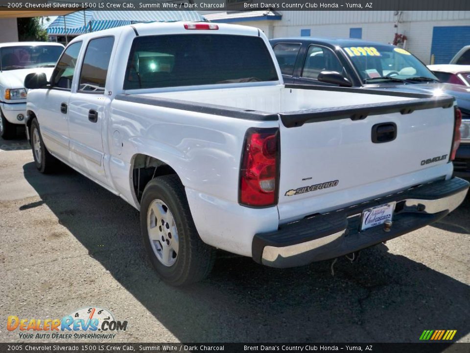 2005 Chevrolet Silverado 1500 LS Crew Cab Summit White / Dark Charcoal Photo #3