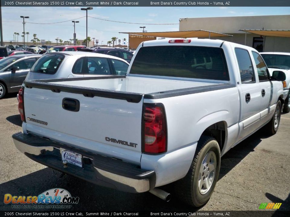 2005 Chevrolet Silverado 1500 LS Crew Cab Summit White / Dark Charcoal Photo #4