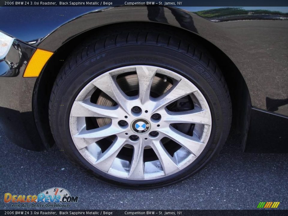 2006 BMW Z4 3.0si Roadster Black Sapphire Metallic / Beige Photo #8