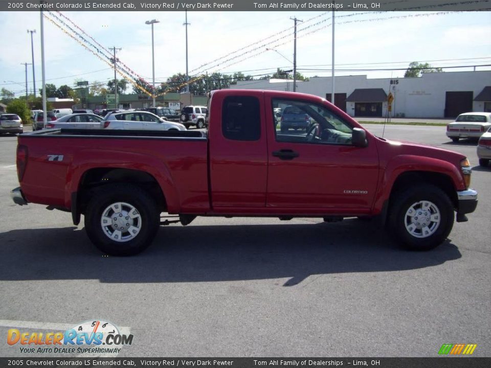 2005 Chevrolet Colorado LS Extended Cab Victory Red / Very Dark Pewter Photo #6