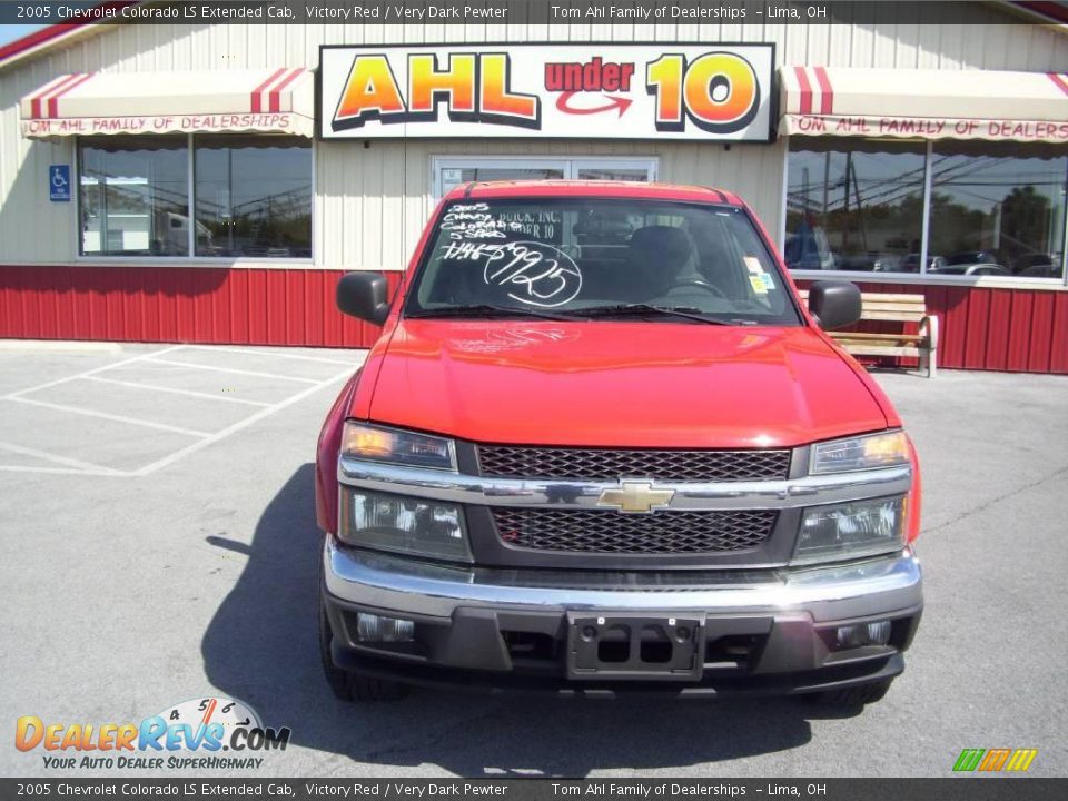 2005 Chevrolet Colorado LS Extended Cab Victory Red / Very Dark Pewter Photo #8
