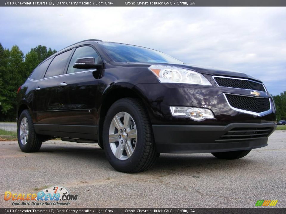 2010 Chevrolet Traverse LT Dark Cherry Metallic / Light Gray Photo #4