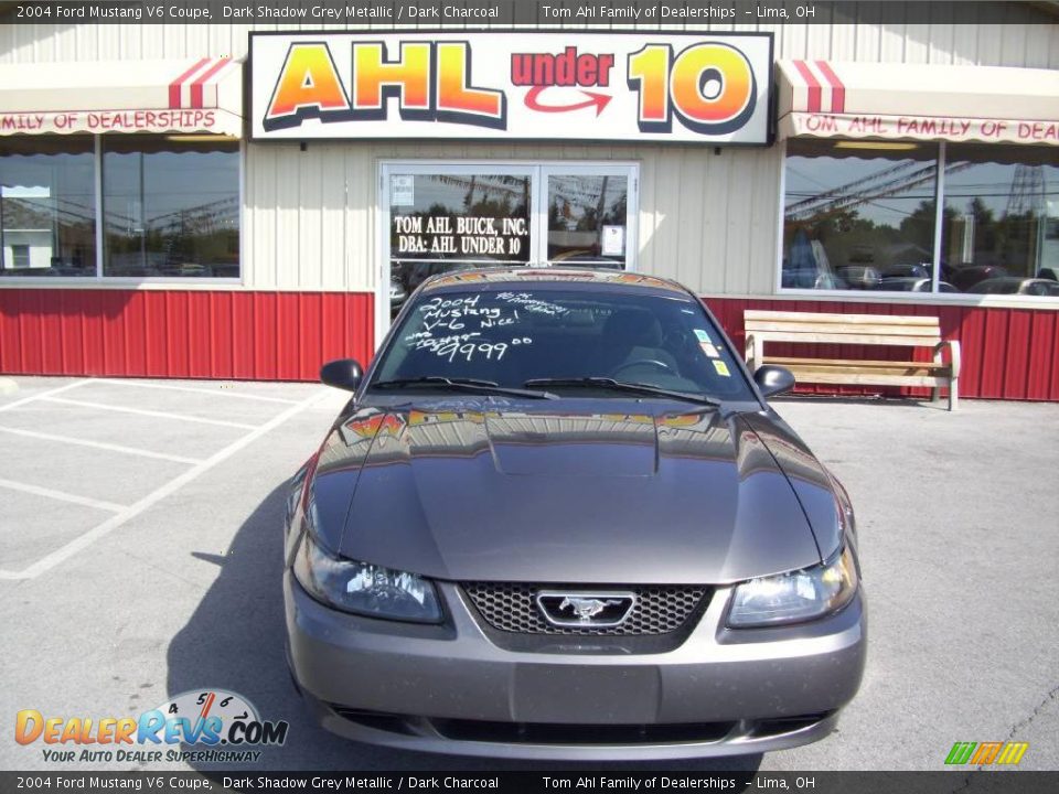 2004 Ford Mustang V6 Coupe Dark Shadow Grey Metallic / Dark Charcoal Photo #8