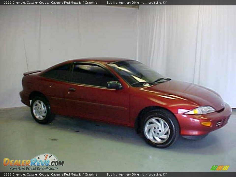 1999 Chevrolet Cavalier Coupe Cayenne Red Metallic / Graphite Photo #1