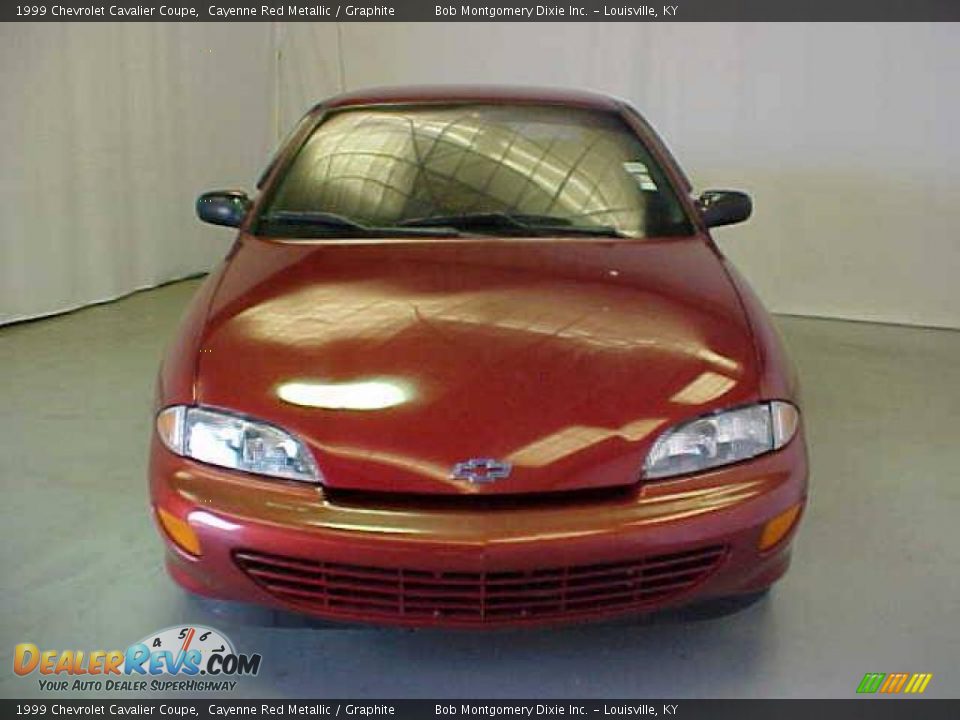 1999 Chevrolet Cavalier Coupe Cayenne Red Metallic / Graphite Photo #2