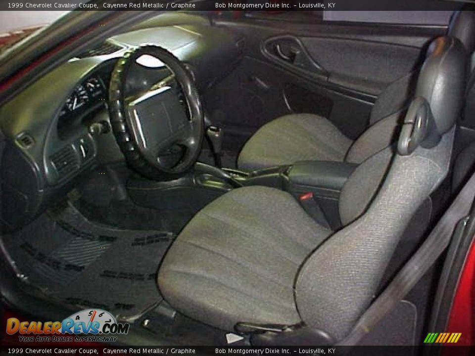 1999 Chevrolet Cavalier Coupe Cayenne Red Metallic / Graphite Photo #10