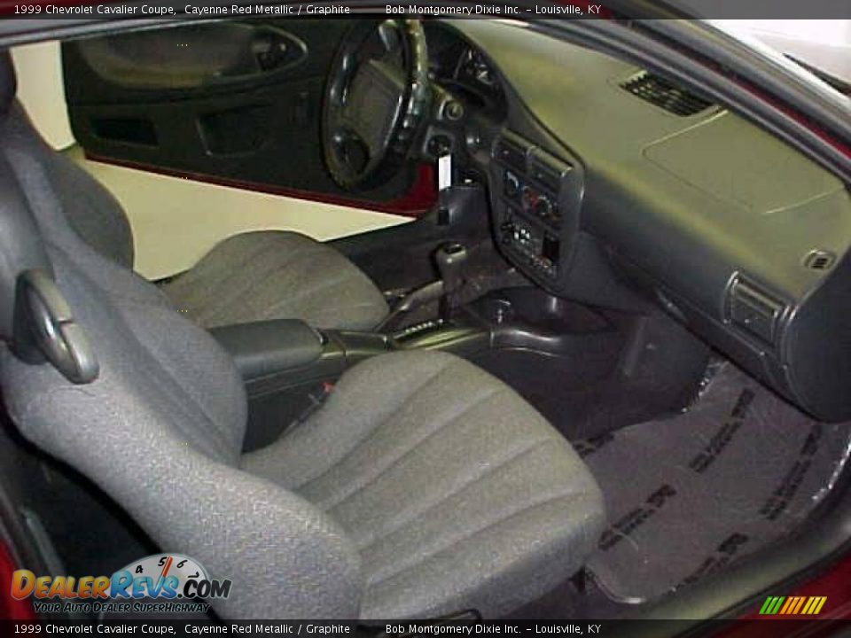 1999 Chevrolet Cavalier Coupe Cayenne Red Metallic / Graphite Photo #13