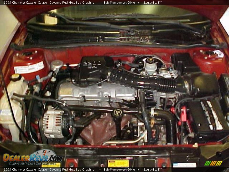 1999 Chevrolet Cavalier Coupe Cayenne Red Metallic / Graphite Photo #15
