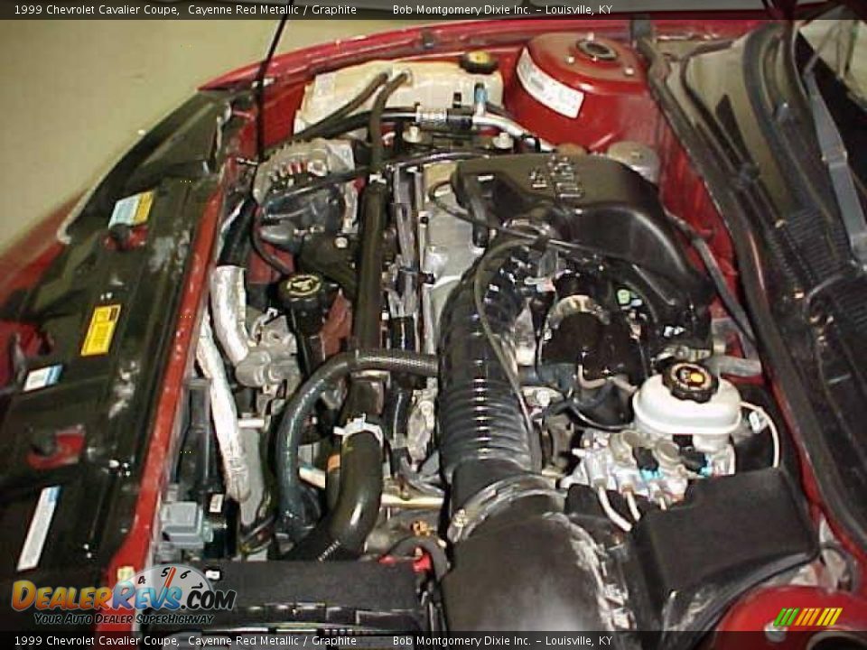 1999 Chevrolet Cavalier Coupe Cayenne Red Metallic / Graphite Photo #16