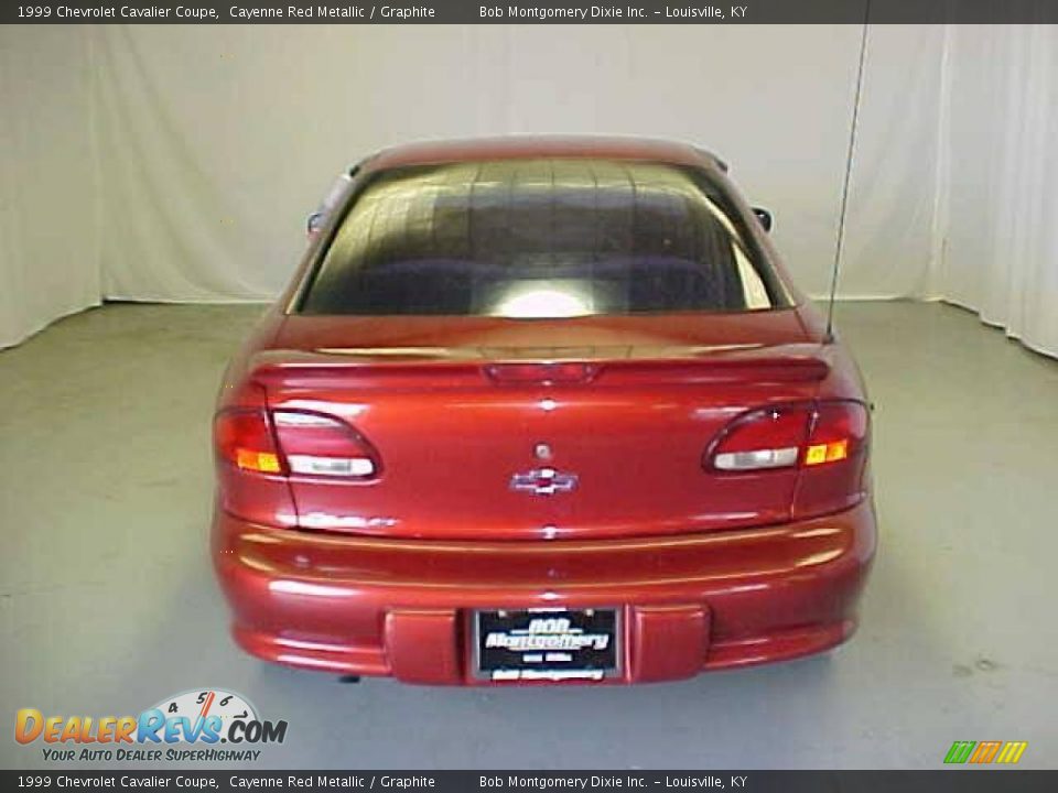 1999 Chevrolet Cavalier Coupe Cayenne Red Metallic / Graphite Photo #18
