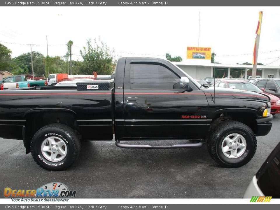 1996 Dodge Ram 1500 SLT Regular Cab 4x4 Black / Gray Photo #5