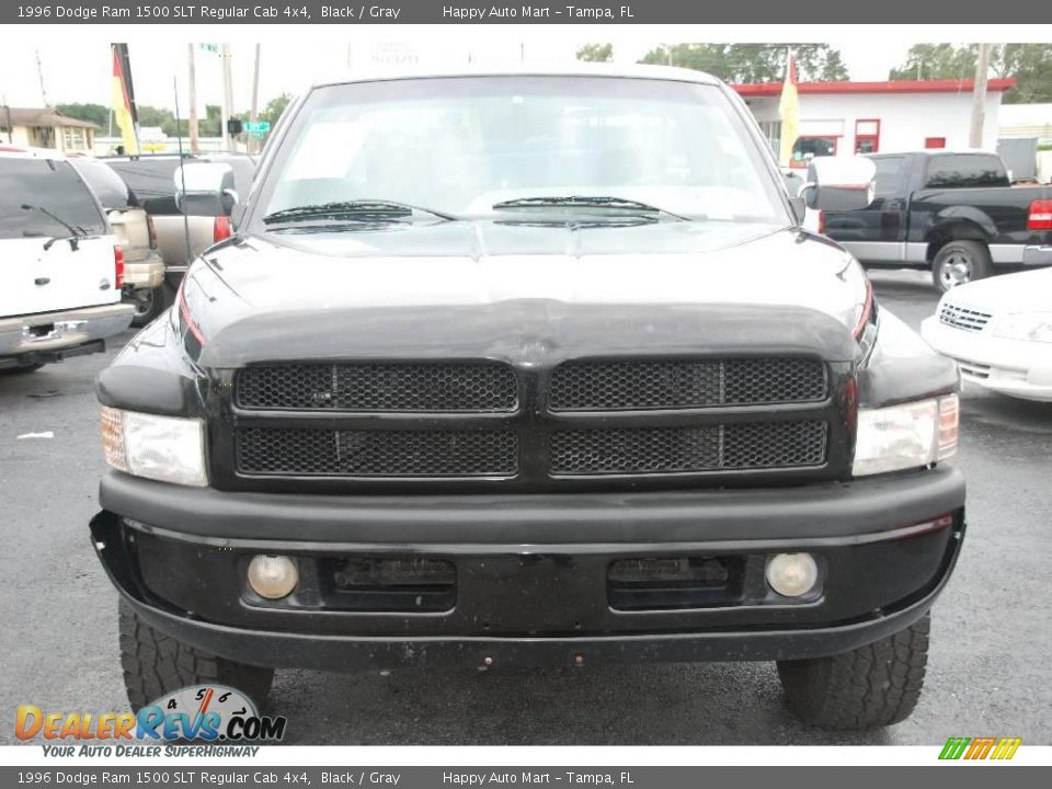 1996 Dodge Ram 1500 SLT Regular Cab 4x4 Black / Gray Photo #8