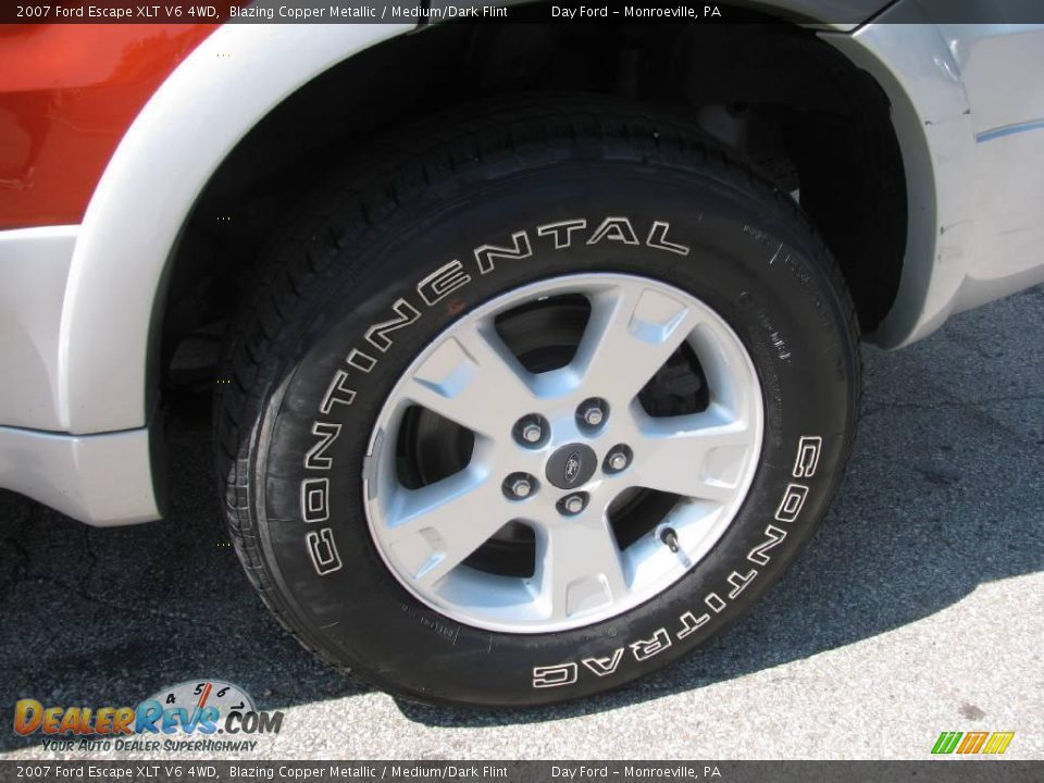 2007 Ford Escape XLT V6 4WD Blazing Copper Metallic / Medium/Dark Flint Photo #3