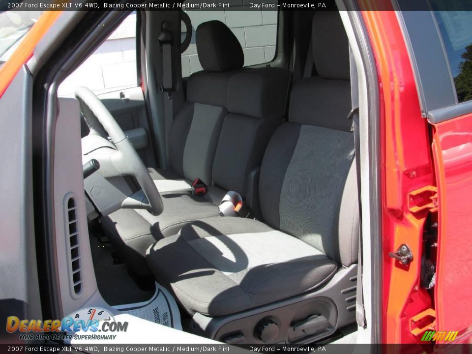 2007 Ford Escape XLT V6 4WD Blazing Copper Metallic / Medium/Dark Flint Photo #8