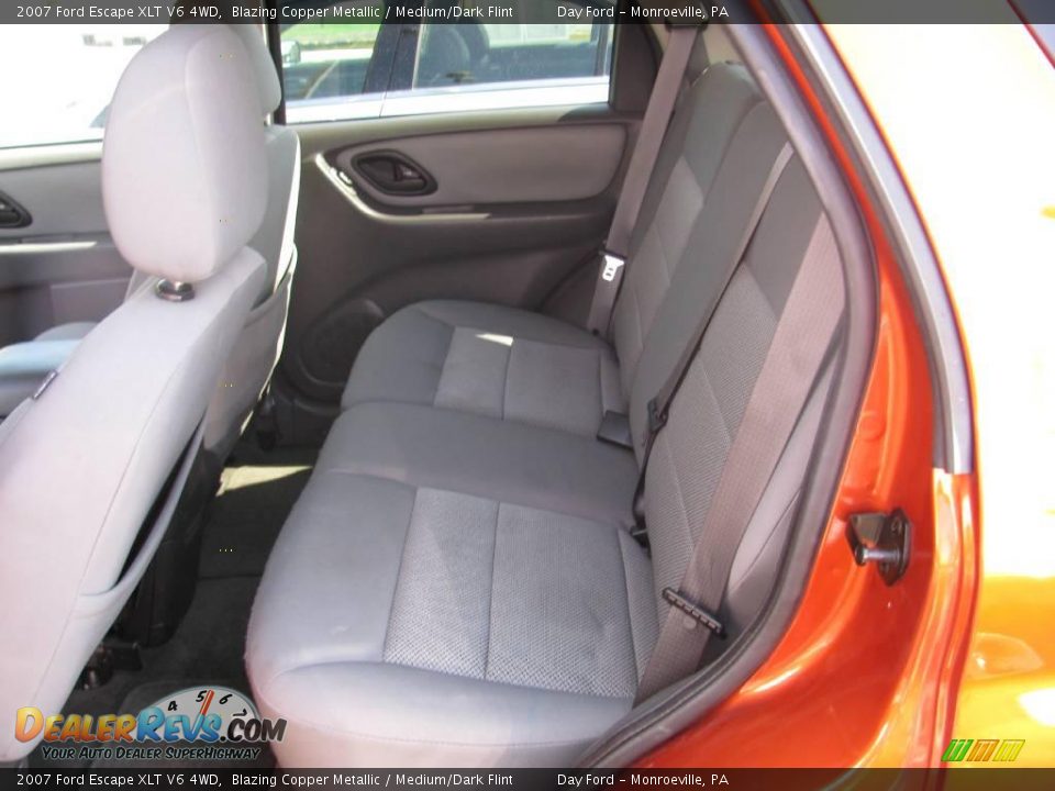 2007 Ford Escape XLT V6 4WD Blazing Copper Metallic / Medium/Dark Flint Photo #12