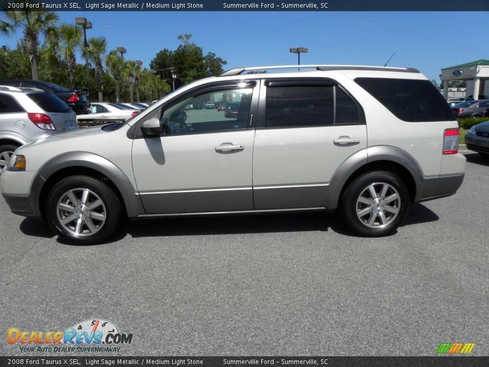2008 Ford Taurus X SEL Light Sage Metallic / Medium Light Stone Photo #2