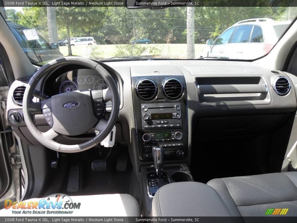 2008 Ford Taurus X SEL Light Sage Metallic / Medium Light Stone Photo #3