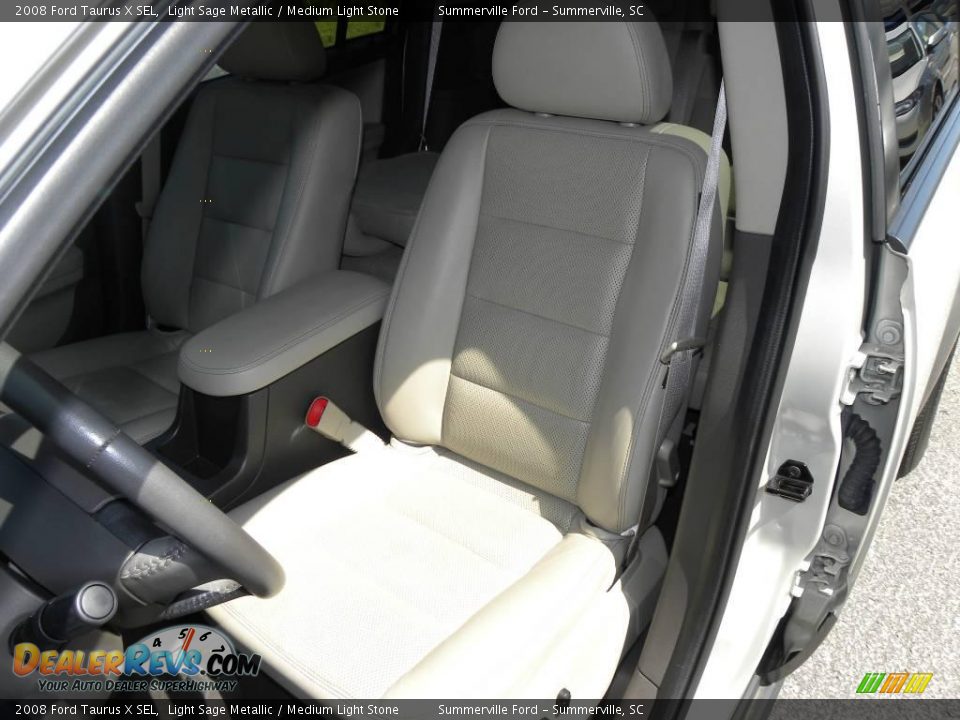 2008 Ford Taurus X SEL Light Sage Metallic / Medium Light Stone Photo #4