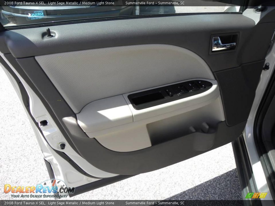 2008 Ford Taurus X SEL Light Sage Metallic / Medium Light Stone Photo #5