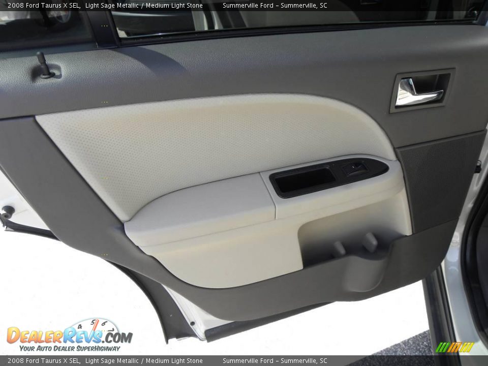 2008 Ford Taurus X SEL Light Sage Metallic / Medium Light Stone Photo #7