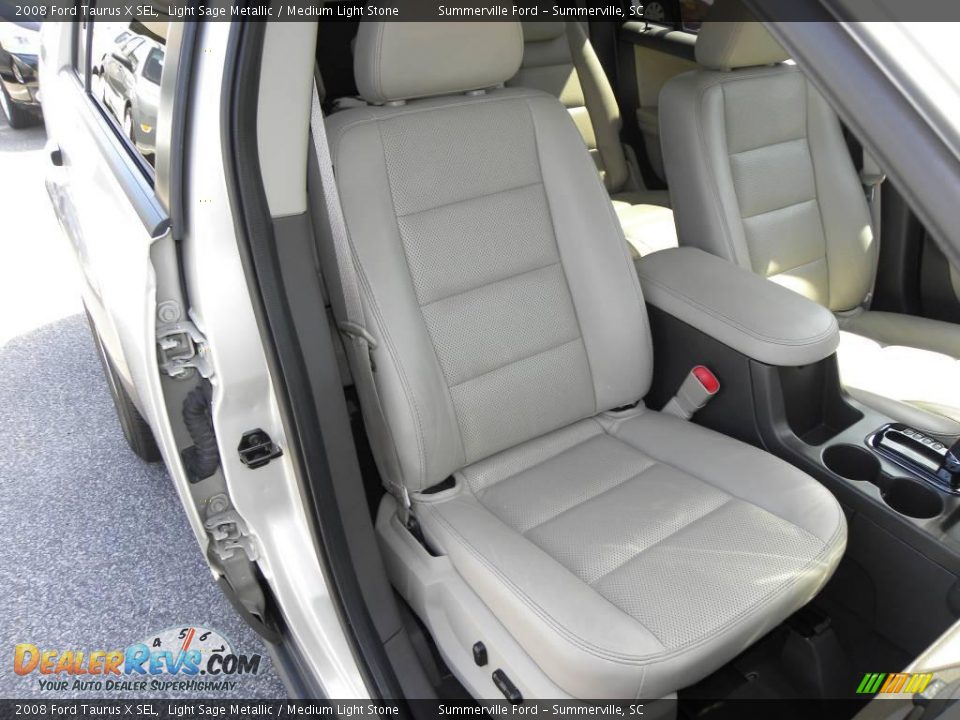 2008 Ford Taurus X SEL Light Sage Metallic / Medium Light Stone Photo #8