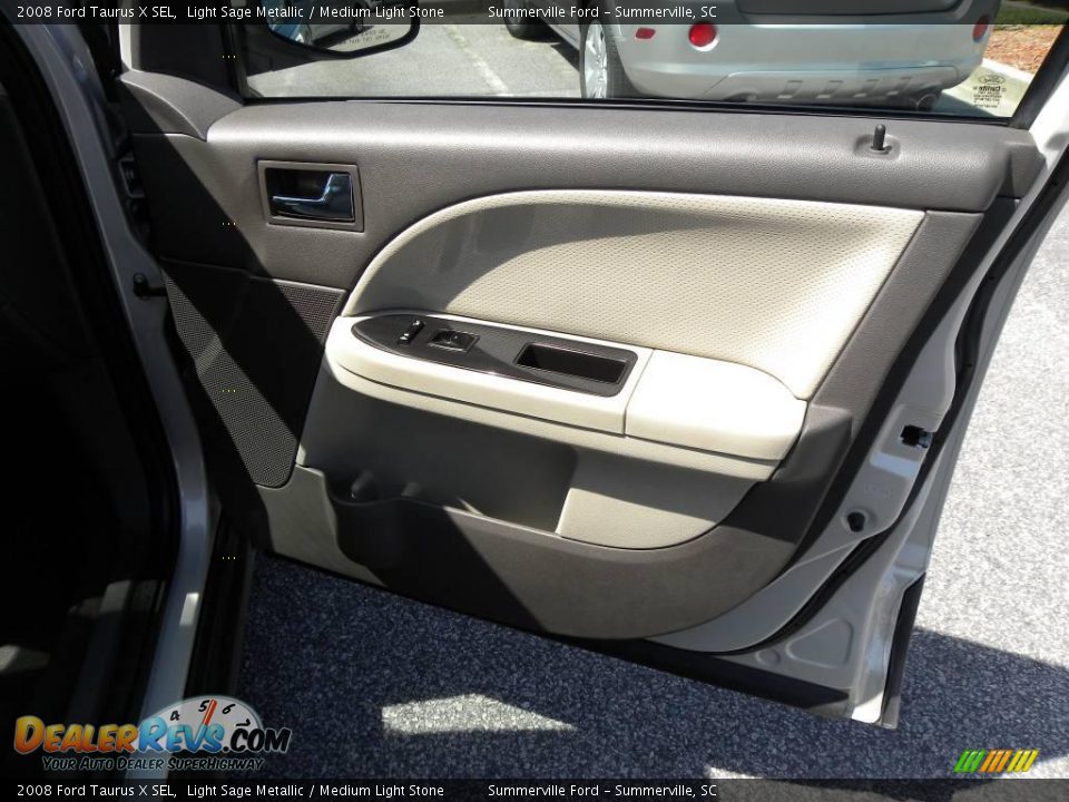 2008 Ford Taurus X SEL Light Sage Metallic / Medium Light Stone Photo #9