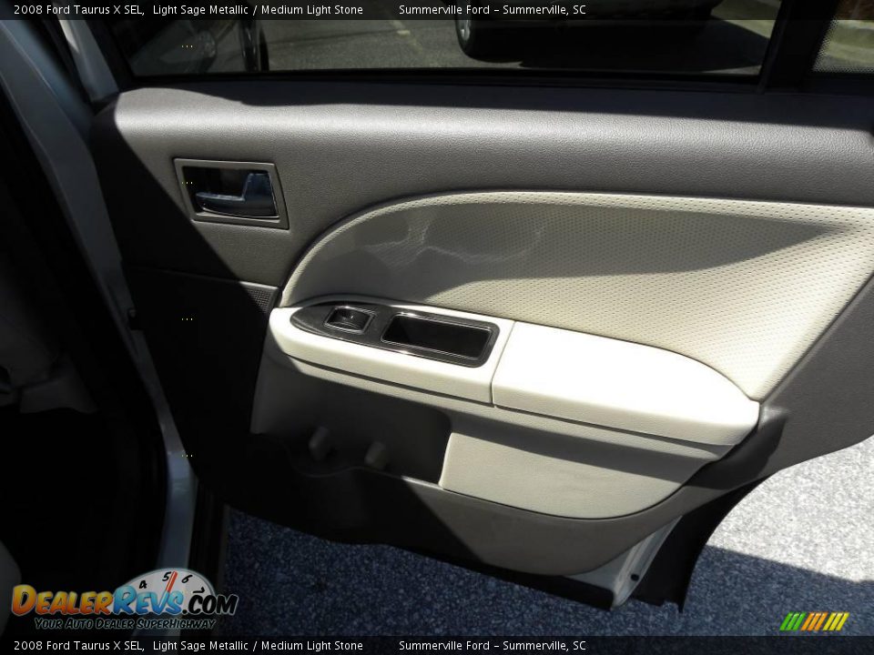 2008 Ford Taurus X SEL Light Sage Metallic / Medium Light Stone Photo #11
