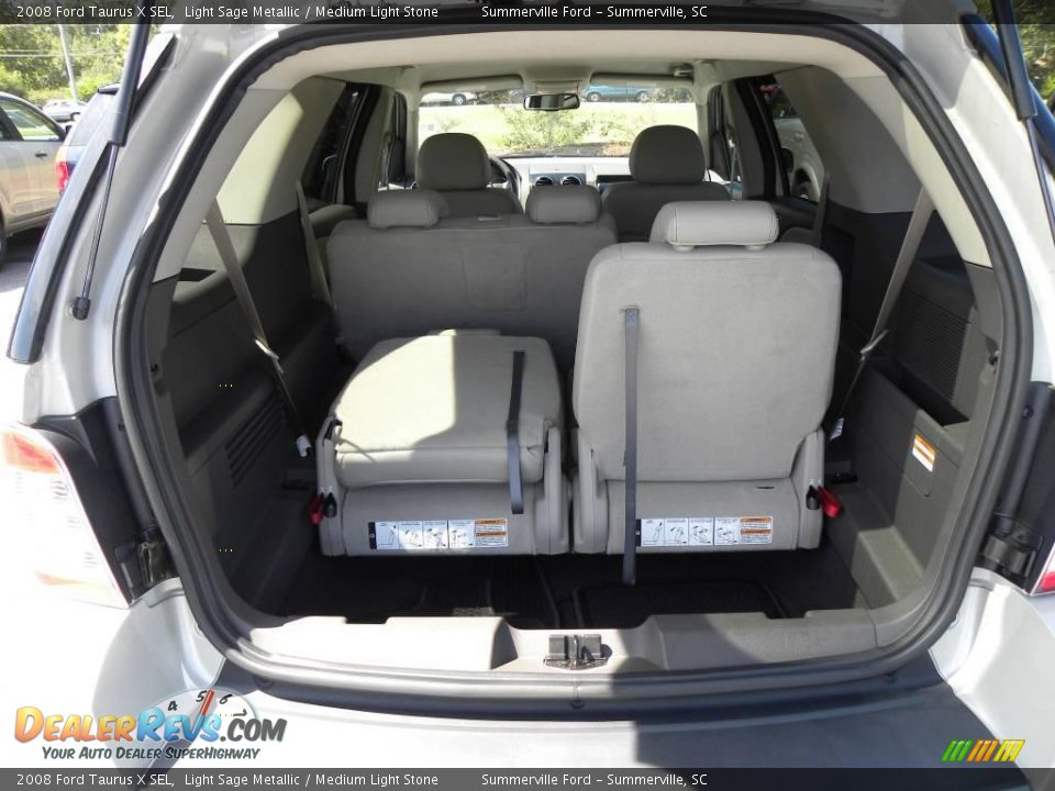 2008 Ford Taurus X SEL Light Sage Metallic / Medium Light Stone Photo #15