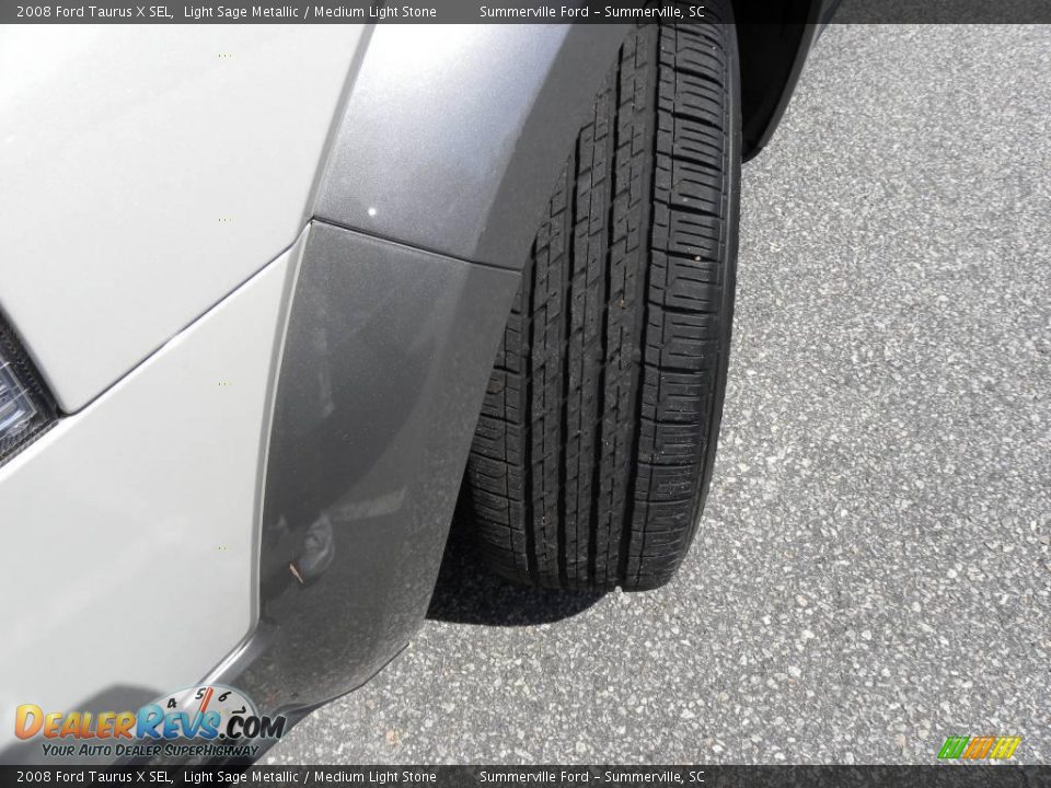 2008 Ford Taurus X SEL Light Sage Metallic / Medium Light Stone Photo #18