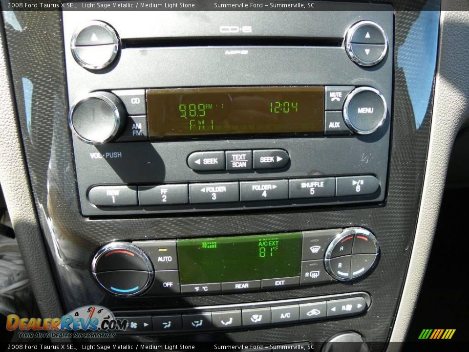 2008 Ford Taurus X SEL Light Sage Metallic / Medium Light Stone Photo #21