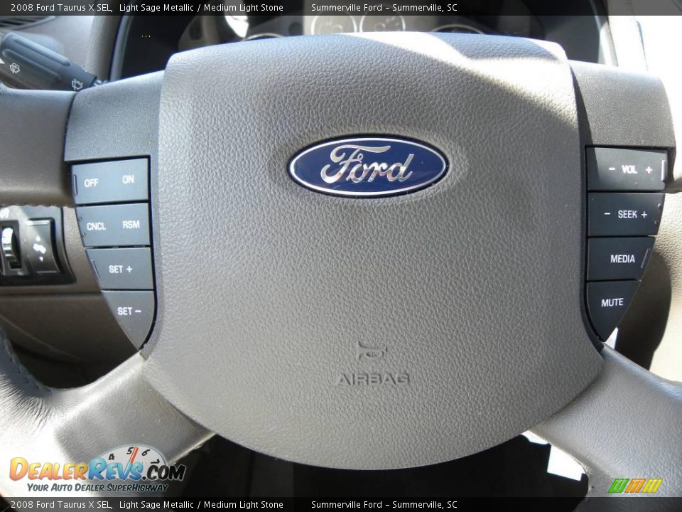 2008 Ford Taurus X SEL Light Sage Metallic / Medium Light Stone Photo #22