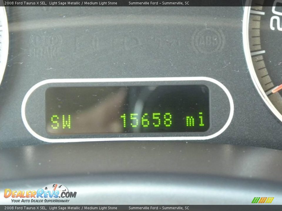 2008 Ford Taurus X SEL Light Sage Metallic / Medium Light Stone Photo #24