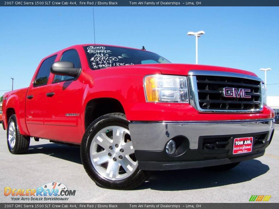 2007 GMC Sierra 1500 SLT Crew Cab 4x4 Fire Red / Ebony Black Photo #1