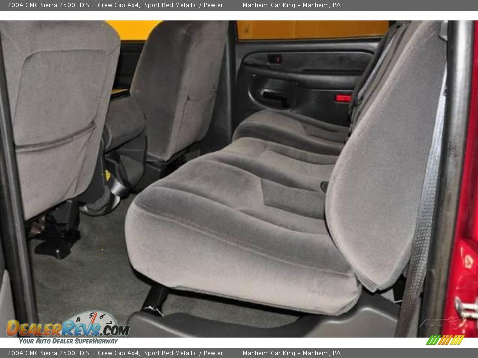 2004 GMC Sierra 2500HD SLE Crew Cab 4x4 Sport Red Metallic / Pewter Photo #9