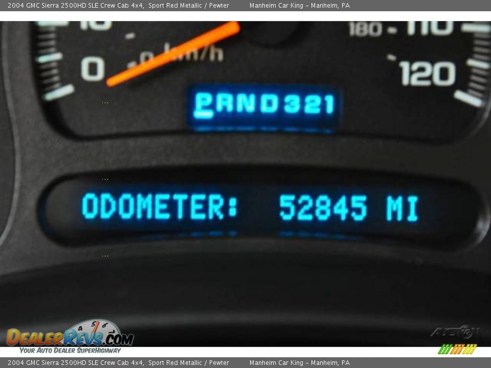 2004 GMC Sierra 2500HD SLE Crew Cab 4x4 Sport Red Metallic / Pewter Photo #10