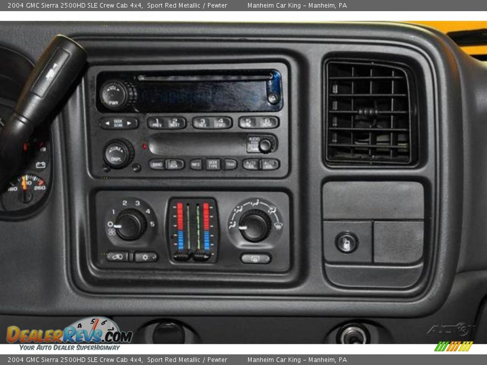 2004 GMC Sierra 2500HD SLE Crew Cab 4x4 Sport Red Metallic / Pewter Photo #12
