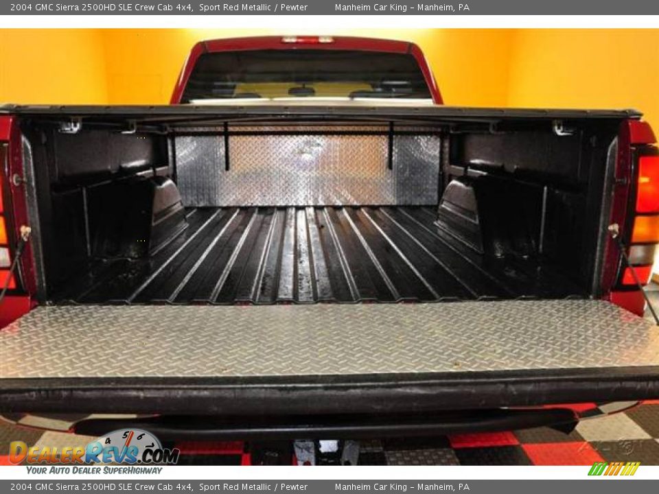 2004 GMC Sierra 2500HD SLE Crew Cab 4x4 Sport Red Metallic / Pewter Photo #15