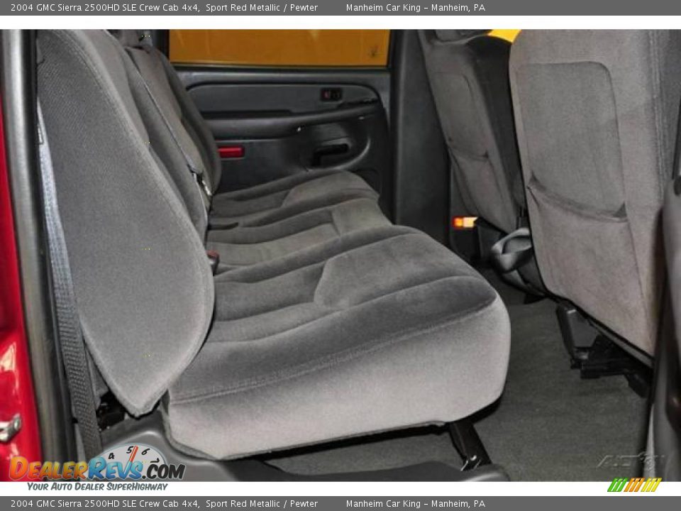 2004 GMC Sierra 2500HD SLE Crew Cab 4x4 Sport Red Metallic / Pewter Photo #16
