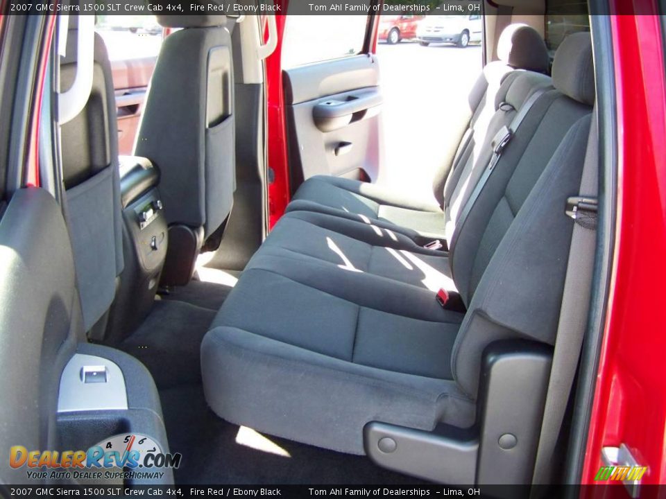 2007 GMC Sierra 1500 SLT Crew Cab 4x4 Fire Red / Ebony Black Photo #10