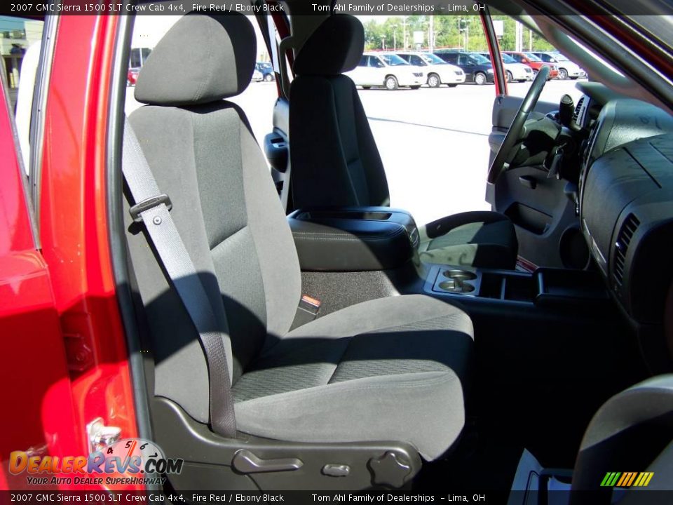 2007 GMC Sierra 1500 SLT Crew Cab 4x4 Fire Red / Ebony Black Photo #12
