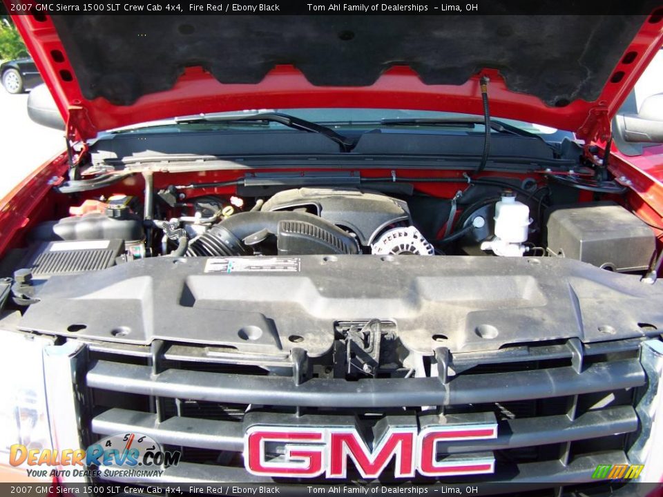 2007 GMC Sierra 1500 SLT Crew Cab 4x4 Fire Red / Ebony Black Photo #14