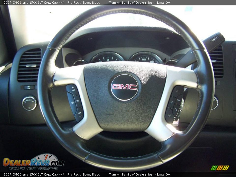 2007 GMC Sierra 1500 SLT Crew Cab 4x4 Fire Red / Ebony Black Photo #16