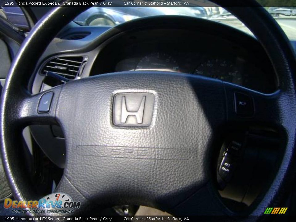 1995 Honda Accord EX Sedan Granada Black Pearl / Gray Photo #14