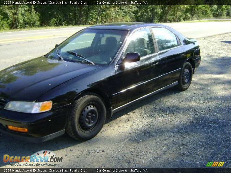 1995 Honda Accord EX Sedan Granada Black Pearl / Gray Photo #19
