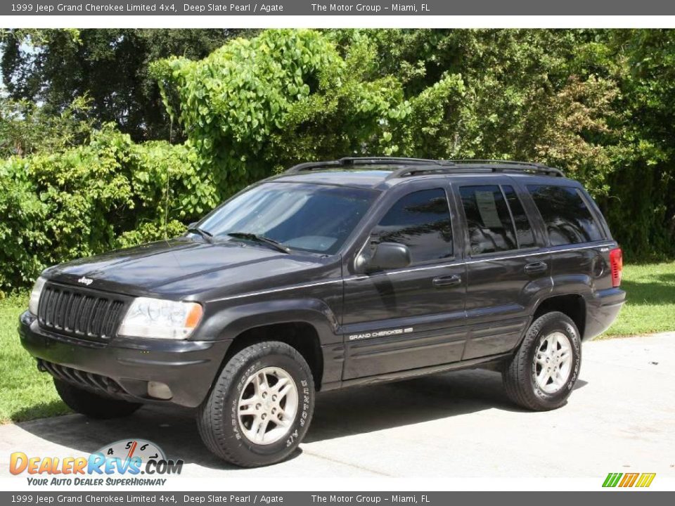 1999 Jeep Grand Cherokee Limited 4x4 Deep Slate Pearl / Agate Photo #2