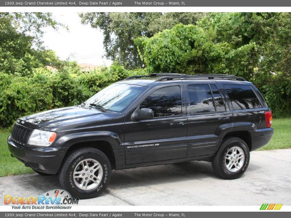 1999 Jeep Grand Cherokee Limited 4x4 Deep Slate Pearl / Agate Photo #3