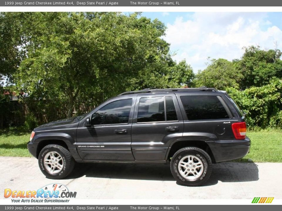 1999 Jeep Grand Cherokee Limited 4x4 Deep Slate Pearl / Agate Photo #6